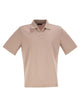 Herno Cotton Jersey Polo Shirt With Open Collar