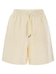 Moncler Cotton Shorts With Logo Patch