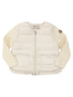 Moncler Padded Cardigan In Wool And Cashmere With Zip Fastening