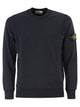 Stone Island Regular Fit Crew Neck Sweatshirt With Raglan Sleeves