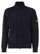 Stone Island Wool Blend High-Neck Knitted Cardigan