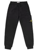 Stone Island Cotton Fleece Cargo Joggers With Compass Badge