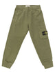 Stone Island Cotton Fleece Cargo Joggers With Compass Badge