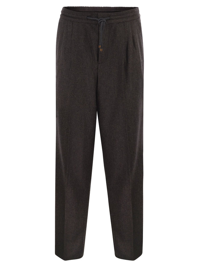 Brunello Cucinelli Tailored Jogger Trousers In Virgin Wool