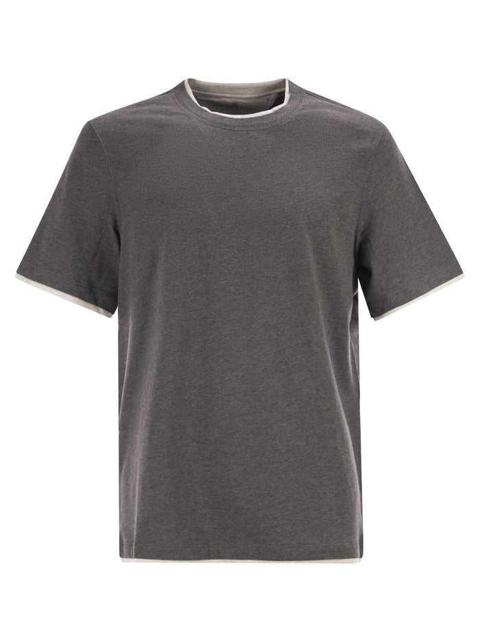 Brunello Cucinelli Slim Fit Crew-Neck T-Shirt In Lightweight Cotton Jersey
