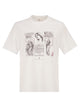 Brunello Cucinelli Cotton Jersey Crew Neck T-Shirt With Print