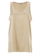 Brunello Cucinelli Stretch Silk Satin Crew Neck Top