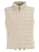Brunello Cucinelli Padded Cotton Waistcoat With Sequins And Precious Details