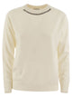 Brunello Cucinelli Cashmere Sweater With Neck Jewel