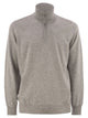 Brunello Cucinelli High-Necked Cashmere Sweater With Zip Opening