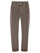 Brunello Cucinelli Iconic Fit Five-Pocket Trousers In Garment-Dyed Denim