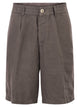 Brunello Cucinelli Bermuda Shorts In Light Délavé Linen Canvas