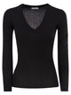 Brunello Cucinelli Lightweight Cashmere And Silk Broad Rib Sweater