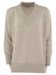Brunello Cucinelli Cashmere And Silk Sweater With Micro Sequins