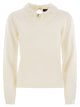 Fabiana Filippi Platinum Jersey With Macramé Lace