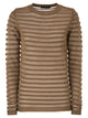 Fabiana Filippi Boat Neck Jumper In Cotton, Linen And Sequins