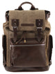 Brunello Cucinelli Herringbone-Texture Backpack With Leather Trims