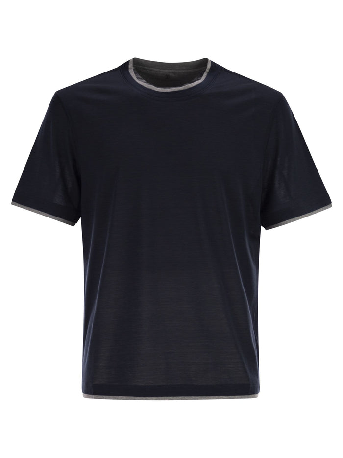 Brunello Cucinelli Silk And Cotton T-Shirt