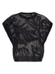 Brunello Cucinelli Openwork Knit Top With Sequins