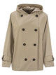 Brunello Cucinelli Techno Cotton Caban With Precious Detail