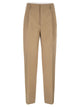 Brunello Cucinelli Tailored Trousers In Cotton And Linen With Pleats