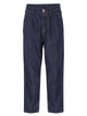 Brunello Cucinelli Iconic Fit Five-Pocket Trousers In Lightweight Denim With Double Pleats