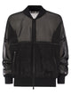 Brunello Cucinelli Cotton Organza Bomber Jacket With Shiny Trims