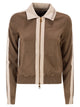 Elisabetta Franchi Knitted Jacket With Shiny Viscose Stripes