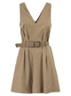 Brunello Cucinelli Sleeveless Dress With Braided Belt