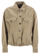 Brunello Cucinelli Four-Pocket Jacket In Garment-Dyed Cotton-Linen Cover-Up With Moniline