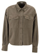 Brunello Cucinelli Shirt In Garment-Dyed Cotton And Linen Cover