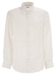 Brunello Cucinelli Easy Fit Linen Shirt With French Collar