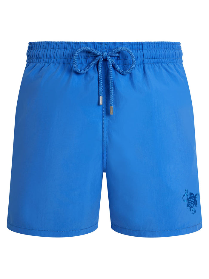 Vilebrequin Swim Shorts With Blue Gradient And Water-Reactive Turtle Print