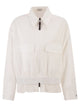 Brunello Cucinelli Cotton Canvas Outerwear With Shiny Zip Pull