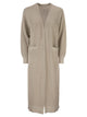 Brunello Cucinelli Sparkling Net Long Cardigan In Cotton