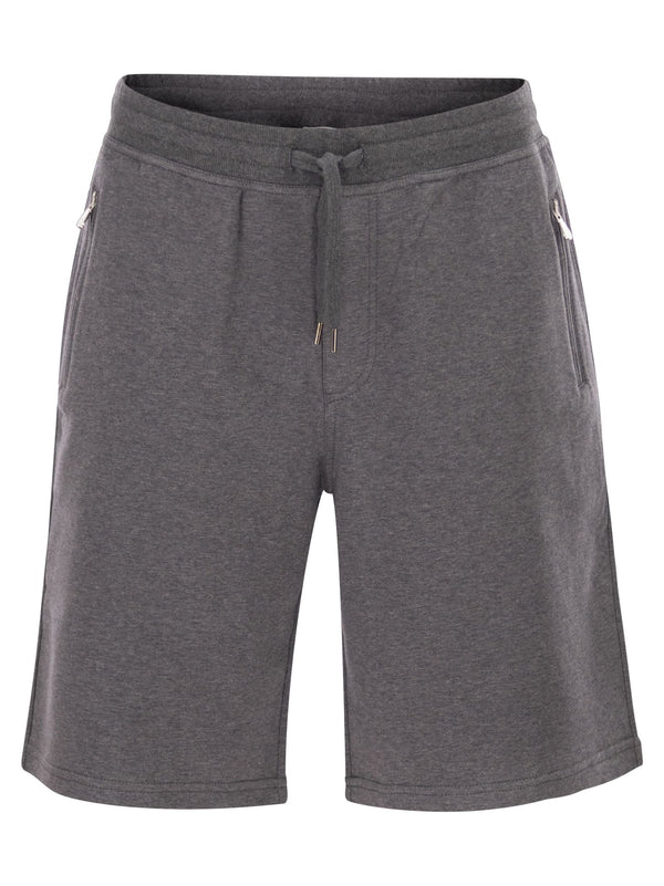 Brunello Cucinelli Techno Cotton Fleece Bermuda Shorts
