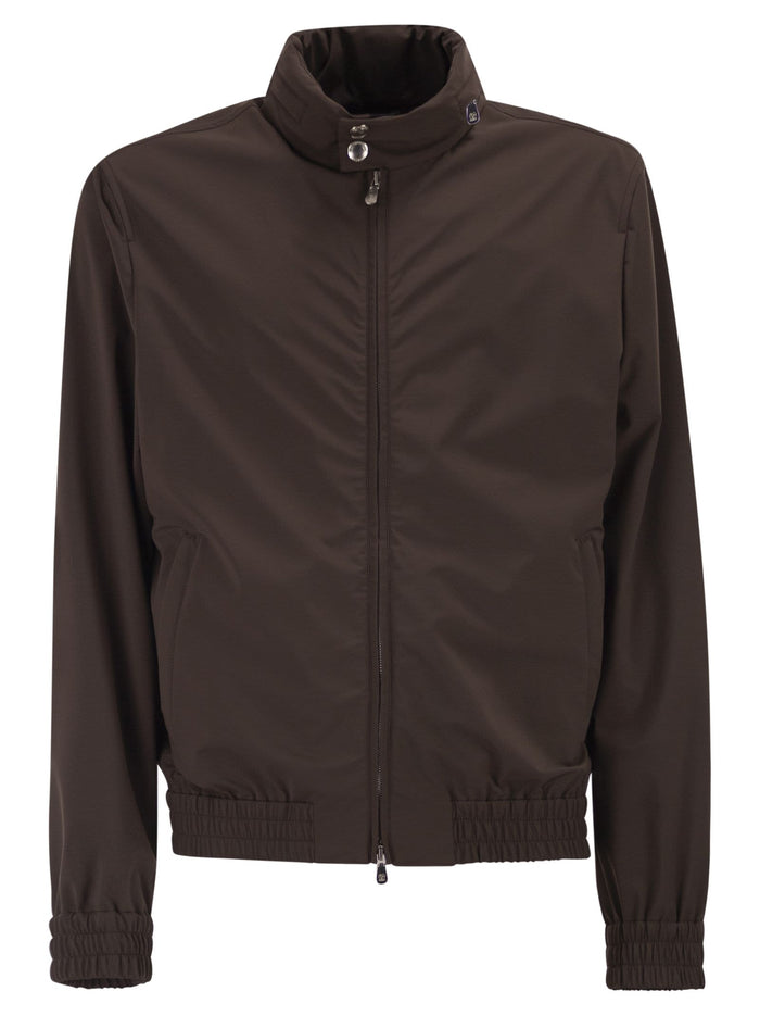 Brunello Cucinelli Nylon Jacket With Membrane And Detachable Hood
