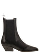 Brunello Cucinelli Classic Leather Chelsea Boot With Precious Block Heels
