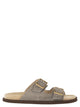 Brunello Cucinelli Urban Slides In Washed Suede