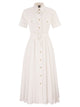 Fay Stretch Cotton Poplin Shirt Dress