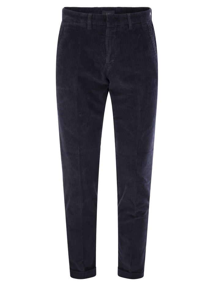 Fay Slim Corduroy Trousers