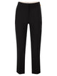 Elisabetta Franchi Lightweight Crepe Trousers With Charm Logo