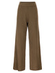 Fabiana Filippi Wide-Leg Trousers In Cotton And Linen Knit With Sequins