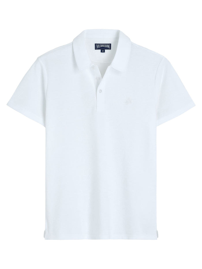 Vilebrequin Organic Cotton Polo Shirt With Embroidered Turtle