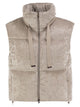 Herno Velvet-Effect Padded Gilet