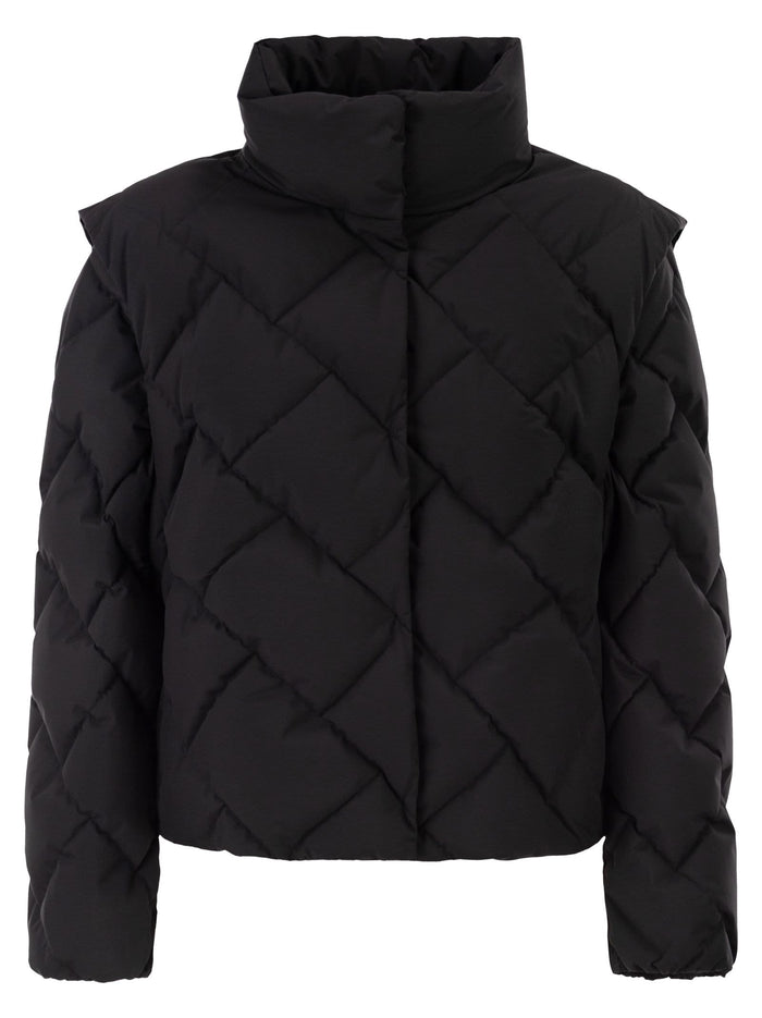 Herno Matt Nylon Down Jacket With Detachable Sleeves