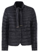 Herno Ultra-Light Nylon Down Jacket With Funnel Neck And Adjustable Ribbons