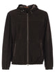 Herno Suede Goatskin Hooded Jacket