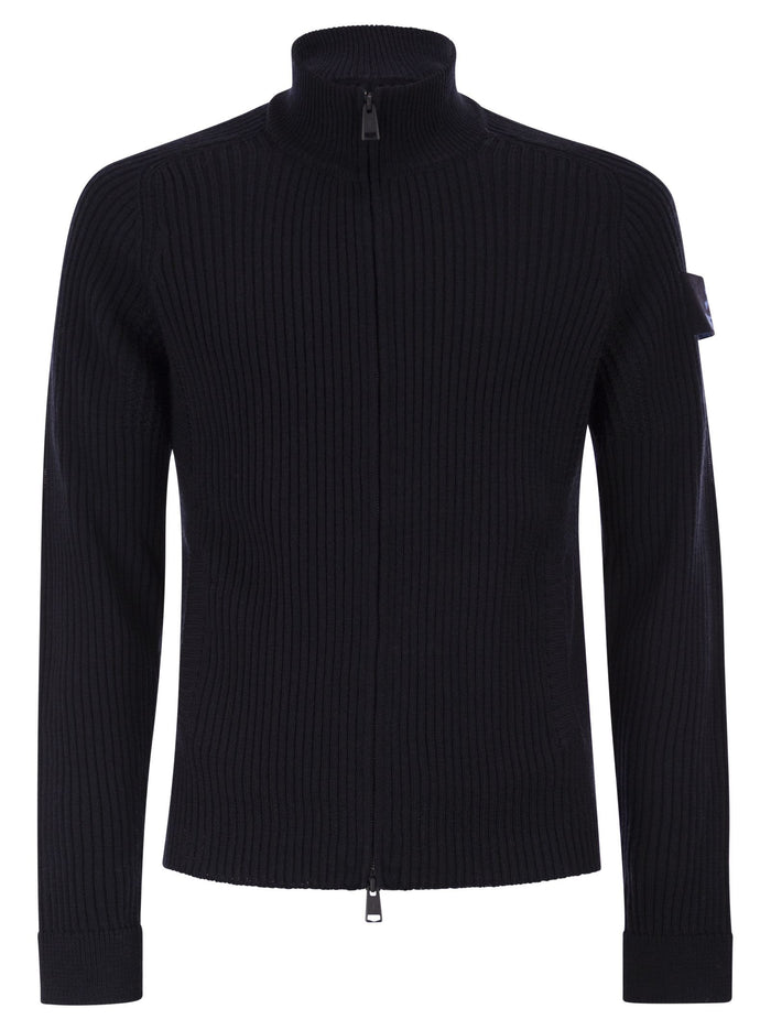 Premiata Wool Cardigan With Zip