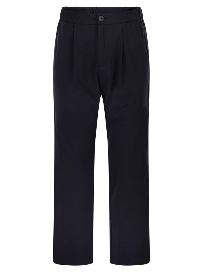 Herno Stretch Techno-Nylon Jogger Trousers With Pleats
